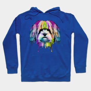 Fluffy Havanese Stencil Art Hoodie